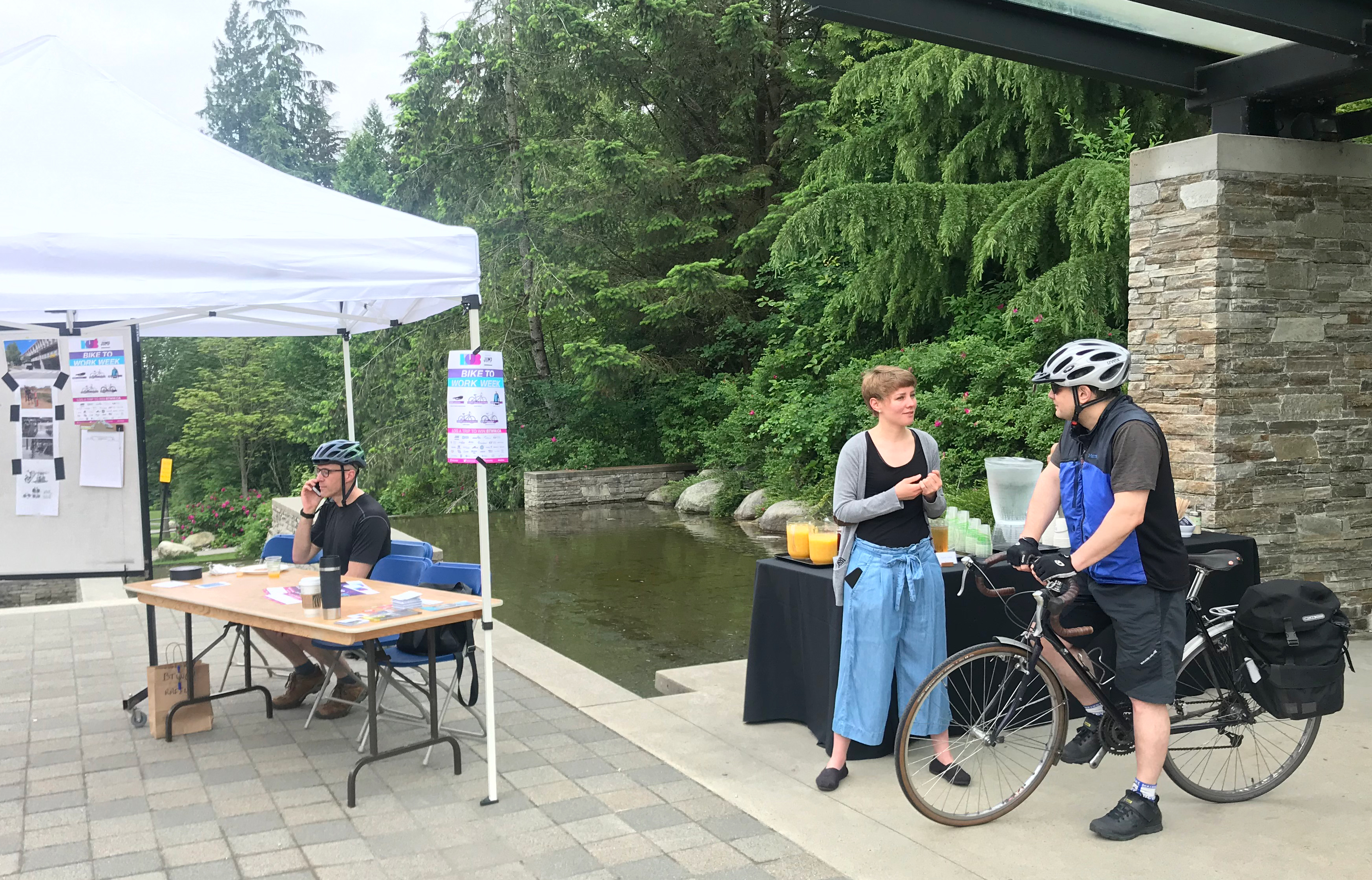 Andrew Boden, Executive Director for APSA participates in Bike to Work week