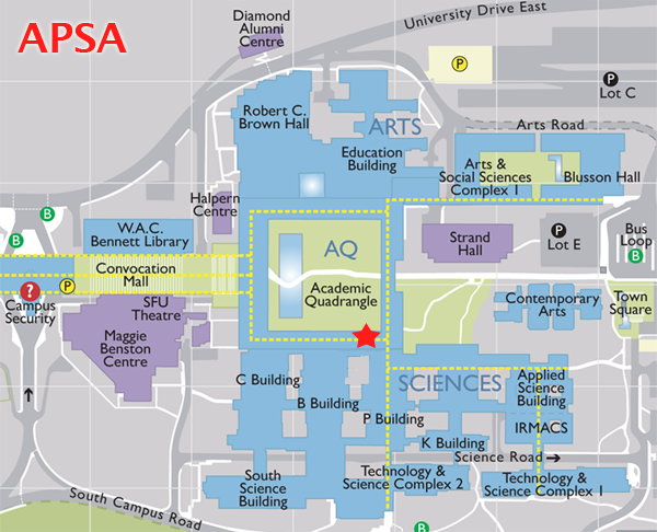 Simon Fraser University Campus Map